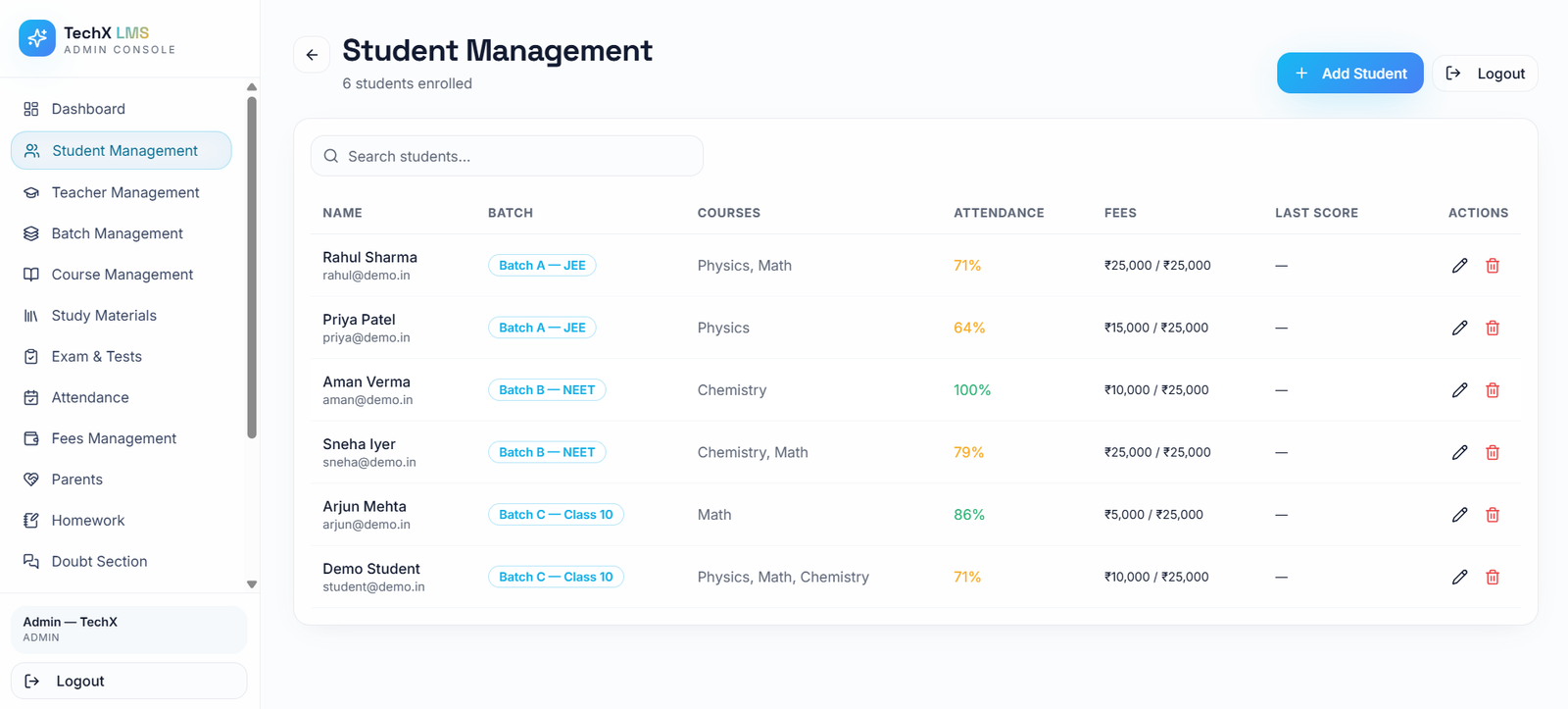 TechX LMS – Smart Education & School Management Platform 3